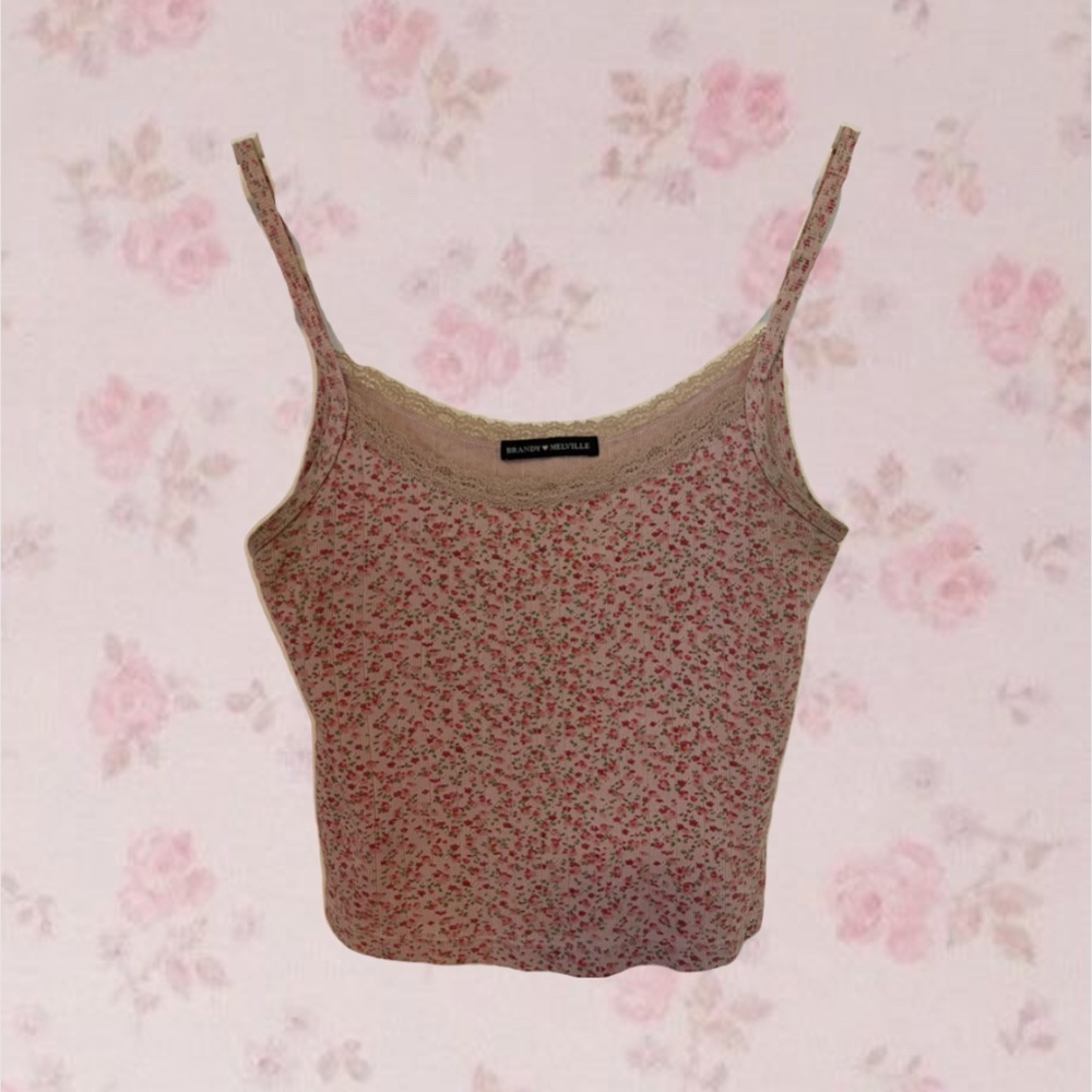 Brandy Melville Floral Tank Top